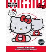 Camelot Hello Kitty Seated Diamond Painting Pal | Sanrio Collectible Craft Kit
