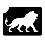 111 Lion - Set of 5 - Art Factory Glitter Tattoo Stencils