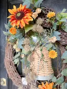 Ring My Bell Sunflower Wreath — Naturally Country | Norwalk, Ohio