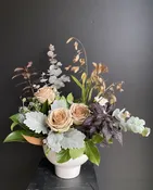 Modern Ceramic - Dusty Neutrals Centerpiece — Sunset Gardens Greenhouse & Floral