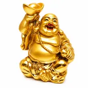 (A3) Laughing Buddha Golden Ingot & Wulou of Abundance
