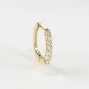 0.50ct tw Yellow Gold Huggie Earrings