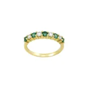 0.37 Carat Emerald Anniversary Band
