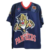 NHL Starter Florida Panthers Oversized Vintage V-Neck Navy Adults Jersey