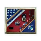 Air Force Retirement Gift, USAF Flag Shadow Box, USAF display