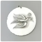 American Sterling Silver Ornament, "Twelve Days of Christmas", Towle Silversmiths, Newburyport, MA, 1971