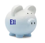 Blue Ombre Piggy Bank