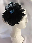 Black Feather Flapper Hair Clip — OMEFOREVER women’s fashion accessories