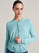 Ben Cardigan in Aqua