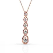 0.20 CT Round Cut Natural Diamonds - Diamond Pendants