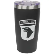 101st Airborne on 20 oz. Vacuum Insulated Black Tumbler