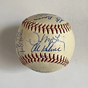1969 Detroit Tigers Team Baseball SIgned by Al Kaline and others. From the Al Kaline Collection. — The Bullpen Sports Collectibles