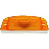 Peterson® Surface-Mount 4″ Rectangular PC-Rated Incandescent Hard-Hat II Side Mrkr/Clrnc Light – 2 Diodes, 12V (Amb)