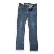 Abercrombie Fitch Jeans Mens 33×32 Blue Dark Wash Super Skinny Denim Button Fly
