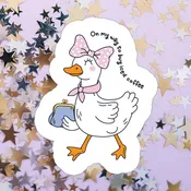 On My Way to Buy Iced Coffee Sticker