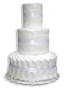 3 tier Do-It-Yourself Diaper Cake