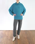 Baby Alpaca Bouclé Batwing Sweater