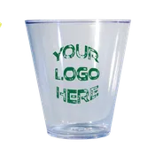 1.5 oz Plastic Traditional Shot Glass Custom Printed 100 count