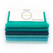 5" x 5" Paint Chips - Sparkle Wool Teal (6ct)