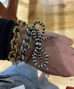 AUTHENTIC NAVAJO PEARL STRETCH BOW BRACELET