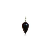 Black Agate Drop Charm