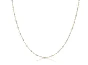 15" Choker Simplicity Chain Gold- Pearl 2mm