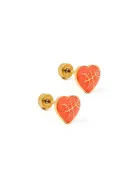 Basketball Screwback Stud Earrings