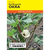 Abelmoschus, Okra 'Red Burgundy' Heirloom