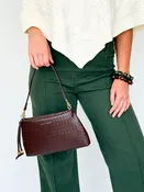 Katie Loxton - Nova Woven Small Shoulder Bag (Dark Chocolate)