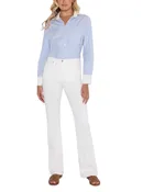 THE ISABELLA MINI FLARE IN BLANC