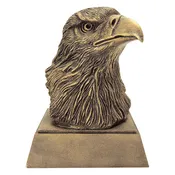 5.5" Gold Eagle Head Resin