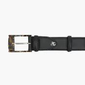 Angelo Galasso Black Calfskin Belt