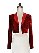 Short Jacket Silk Velvet