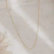 Adorn 512 14K Gold-Filled Floating Circles 15" Necklace w/2" Extension