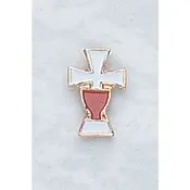 078 ENAMELED CROSS PIN