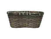 115088 | 6.5"L | BAMBOO PEANUT BASKET | BROWN