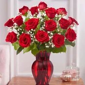 Red Roses 18 Long Stems Roses