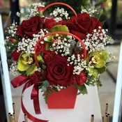 Red Romance Bag.      The photo shows the standard size.