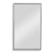 Altivus Stainless Steel Mirror | Modern Rectangle Steel Frame Bathroom Vanity Mirror (18 in. W x 30 in. H x 1 in. D)