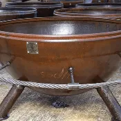 30" Good Works Carbon Steel Fire Pit w/ Footrest - 100% USA MADE