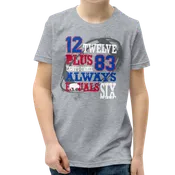 "12 + 83 Always = 6" Youth T-Shirt (multiple color options)