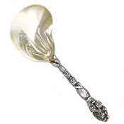 #10738 - Kidney-Shaped Berry Spoon, "Blackberry," by Tiffany & Co.
