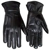 Ladies Warm Winter Dress And Work Gloves, Thermal Lining, Genuine Black Leather