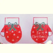 Baby's First Christmas Mittens Ornament