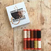 Coffee Shoppe by Hoffman Fabrics - 2026-2027 Hoffman Challenge - 50wt - Small Aurifil Thread Box