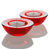 Eastland Chunky Tealight Candle Holder Red Set of 96