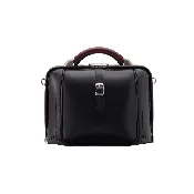 Black Vegan Leather New TOUCH World Model Small Shoulder Bag by Artphere
