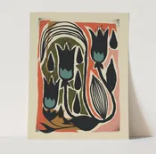 Mid Century 11" x 14" Prints Nurture Wall Art