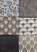6 Fat Quarters - Grassroots  100% Organic Cotton
