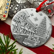 2021 Annual Ornament- An American Christmas (Aluminum)